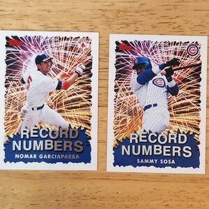 1999 The Topps Co Inc 002 Card Lot Topps Record Numbers GARCIAPARRA, SOSA